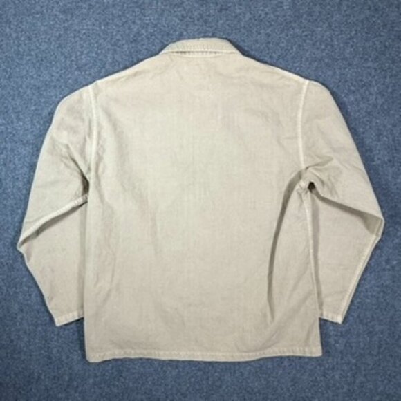 Visvim‎ Mens Cardwell Shirt LS Jacket Utility Trucker Beige Sz 4 L/XL Japan Work - Picture 3 of 14